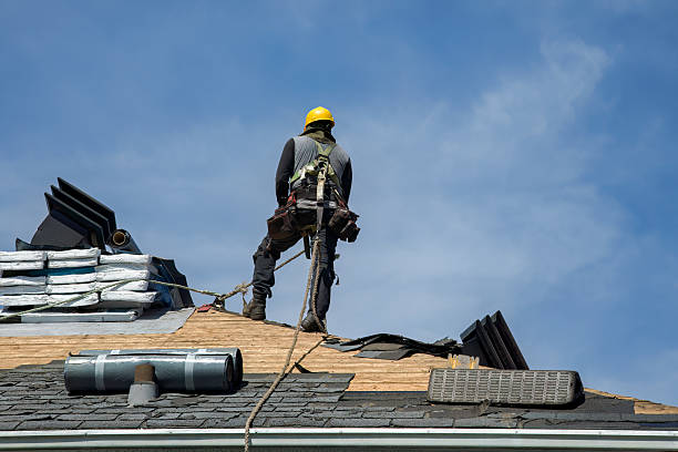 Professional Gutter Installation technician working in Mooseheart, IL